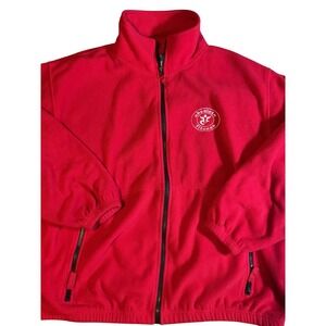 Red Absolute Fitness Fleece Full Zip‎ Embroidered XL Sierra Pacific Outdoors